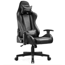 Silla de juego de asiento de carreras ajustable con masaje lumbar